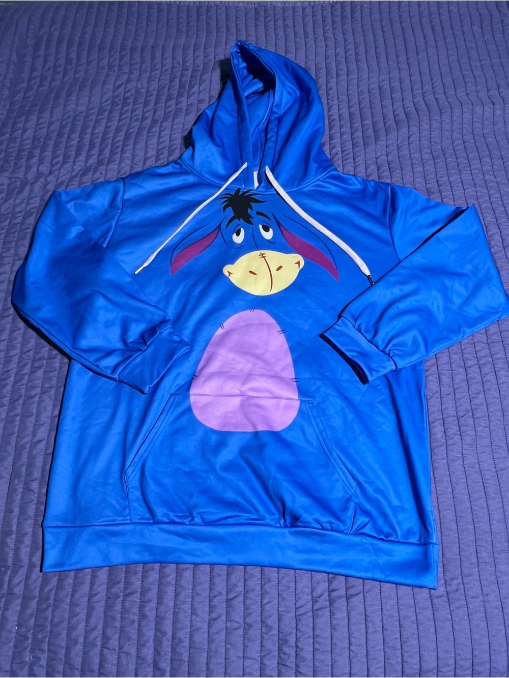 Source Unknown Bright Blue Eeyore Pullover Hoodie